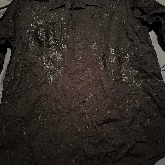 COOGI Mens Long Sleeve Black Dress Shirt - XL - NWT - Picture 6 of 8